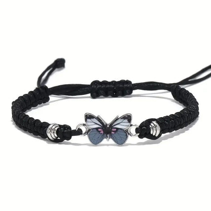 Women's Slouchy Butterfly Woven Adjustable Insect Bracelets