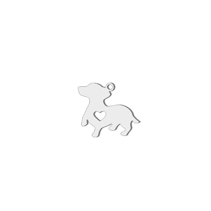 Stainless Steel Charm Colored Dogs Pumpkin Small Jewelry Pendants