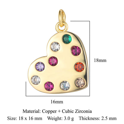 Wings Tower Copper Zircon Shell Pin Pendants