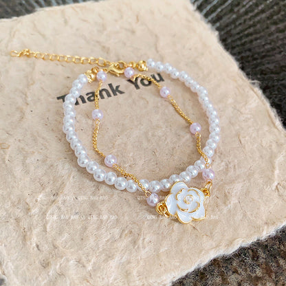 Women's Style Love Camellia High Sense Light Bracelets