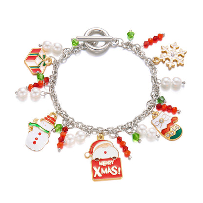 Creative Cartoon Santa Claus Elk Tree Bracelets