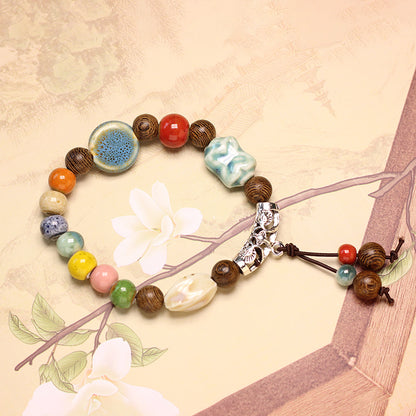 Ornament Ceramic Chinese Beaded Female Niche Bracelets