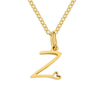 Letter Female Personalized Minority Clavicle Chain Pendants