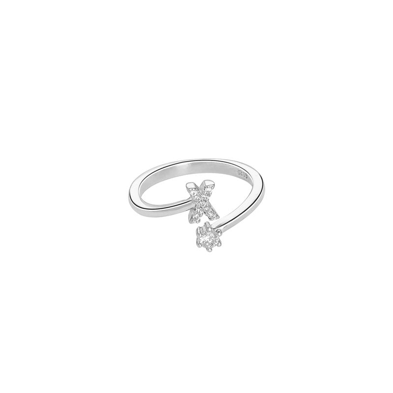 Sterling Sier Letters Fashion Personality Affordable Rings