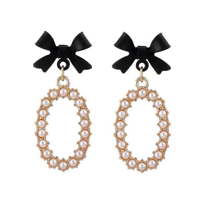 Niche Design Geometric Pearl Fashion Ear Earrings