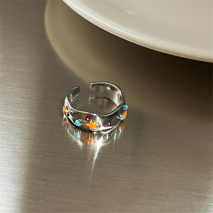 Women's Simple Sterling Sier Special Interest Light Rings