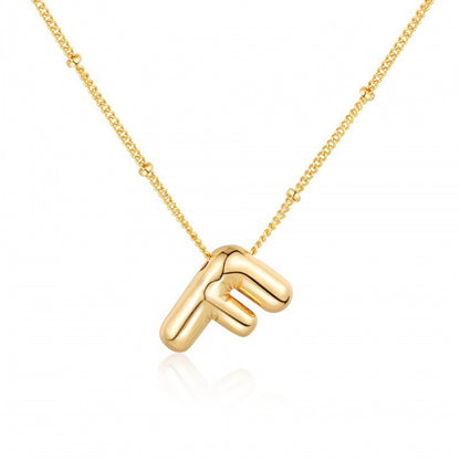 Women's Gold Balloon Glossy English Letter Fashion Pendants