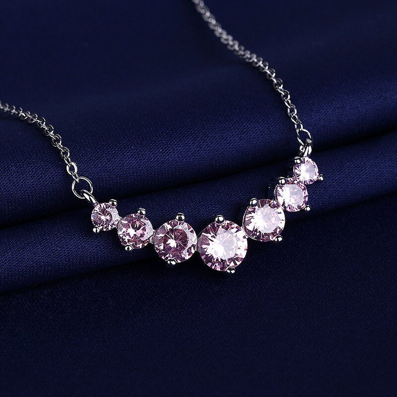 Moissanite Straight Female Clavicle Chain Jewelry Pendants