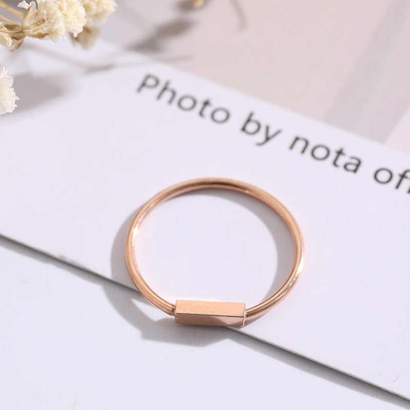 Rose Gold Jewelry Hipster Fashion Index Rings
