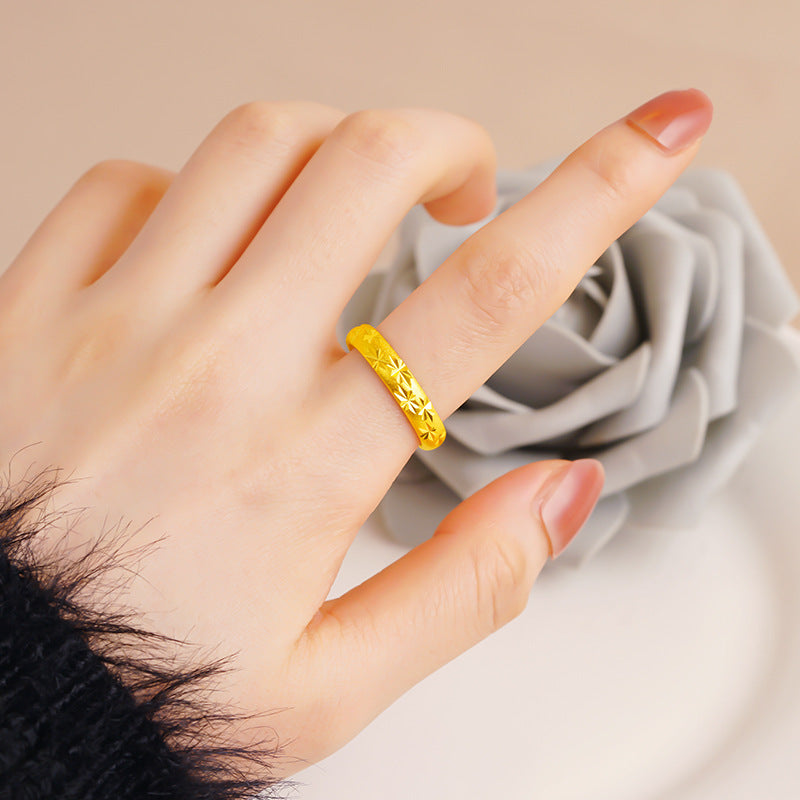 Live Mouth Real Bronze Imitation Little Rings