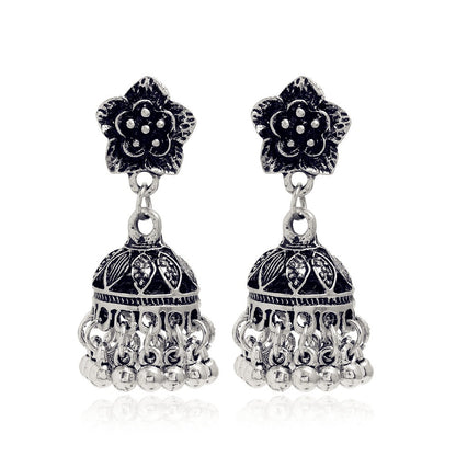 Vintage Pattern Creative Bell Exaggerated Personalized Earrings