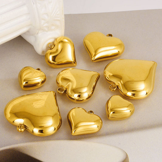 Stainless Steel Accessories Gold Love Titanium Pendants