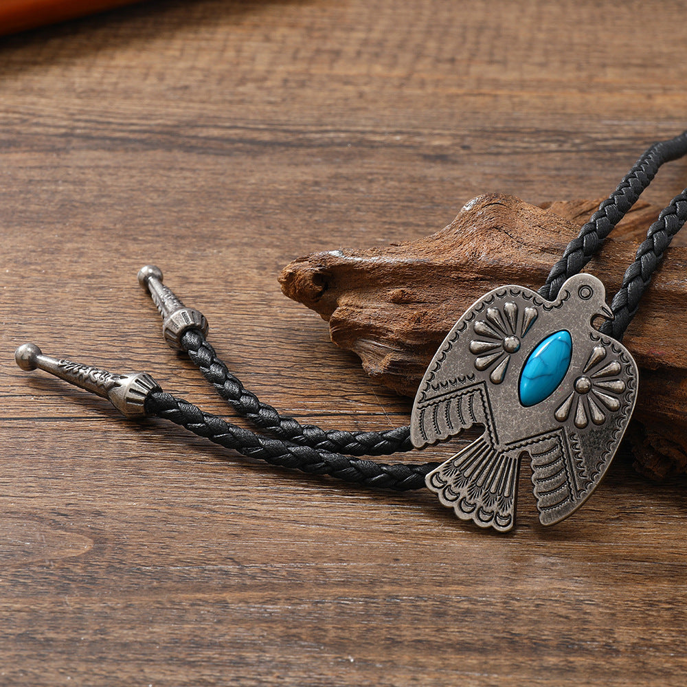 Alloy Accessories Turquoise Bolo Tie Western Necklaces