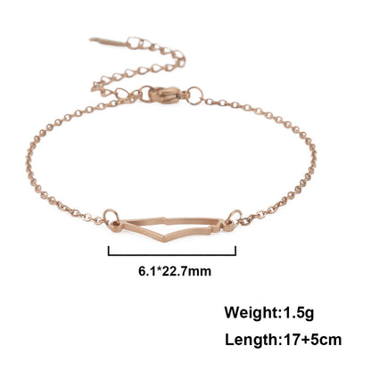 Exquisite Gold Plating Irregular Hollow Mountain Bracelets