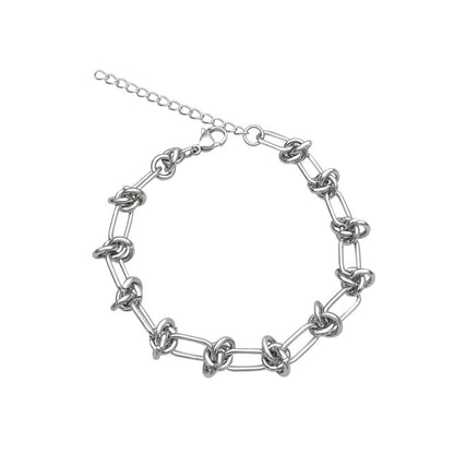 Trendy Cold Personalized Knotted Thorn Chain Necklaces