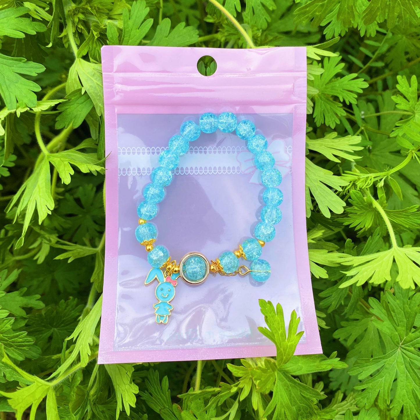 Children's Flower Colored Glaze Beads Cartoon Jewelry Bracelets