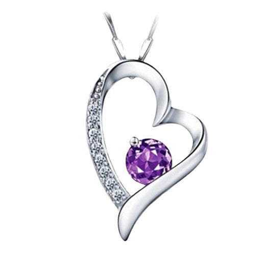 Sterling Sier Heart-shaped Female Korean Jewelry Necklaces