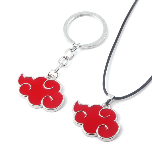 Anime Peripheral Organization Red Cloud Logo Necklaces