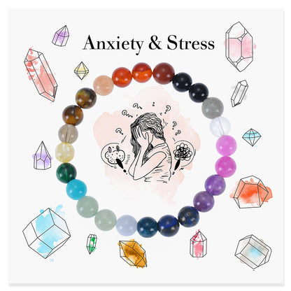 Bohemian Colorful Stone Tigereye Crystal String Beads Bracelets
