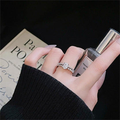 Women's Butterfly Flower Open Design Retro Fashion Rings
