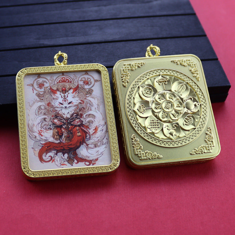 Ethnic Style Golden Fox Previous Life Pendants