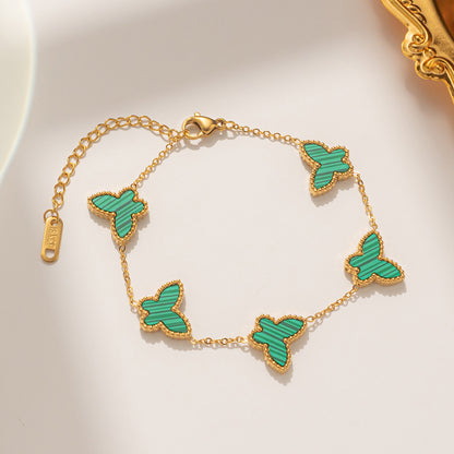 Cool Butterfly Three-piece Simple Ear Suit Bracelets