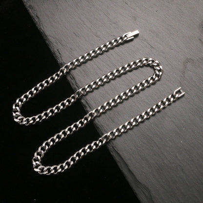 Chain Jewelry Buckle Stainless Steel Male Necklaces