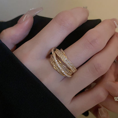 Women's Court Style Index Finger Light Luxury Rings