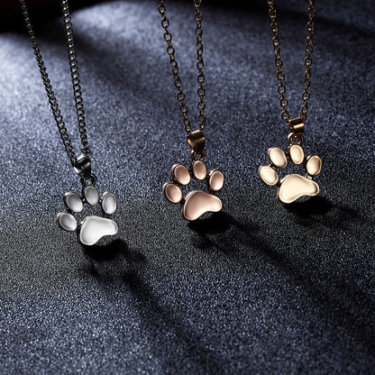 Popular Cute Animal Cat's Paw Feet Necklaces