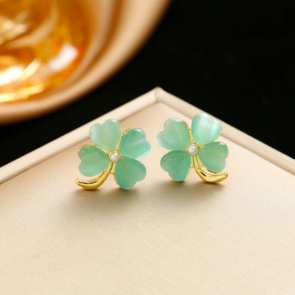 Opal Stone Ear Female Design High-grade Necklaces