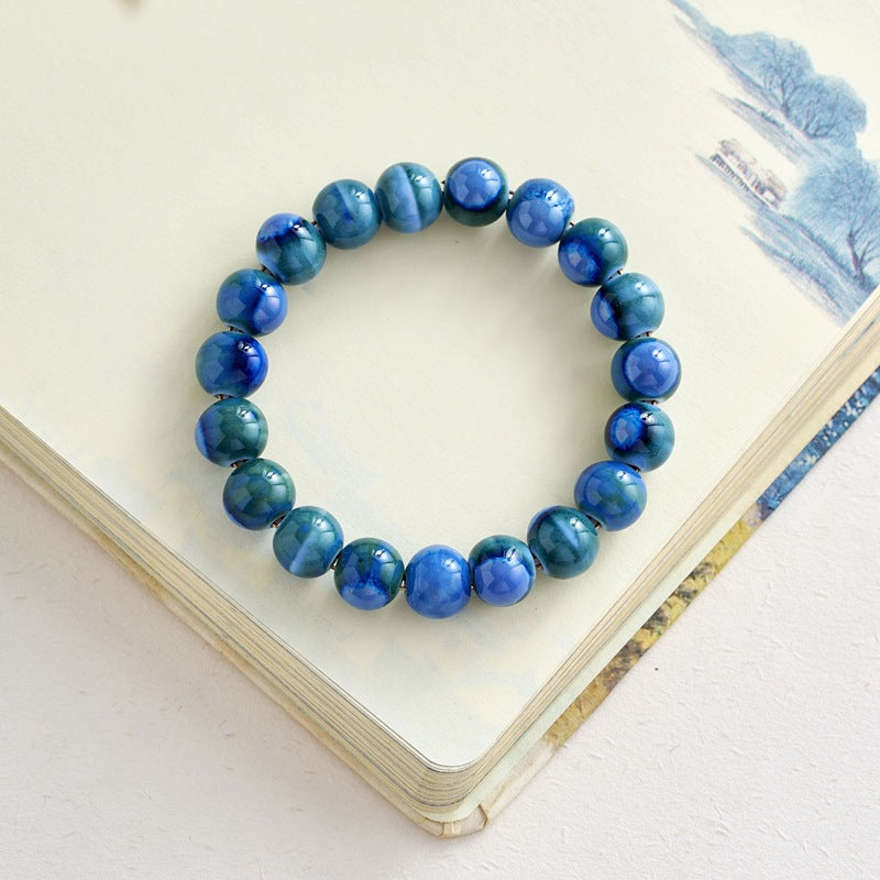 Ceramic Ornament Fashion Flower Glaze Beads Casual Bracelets