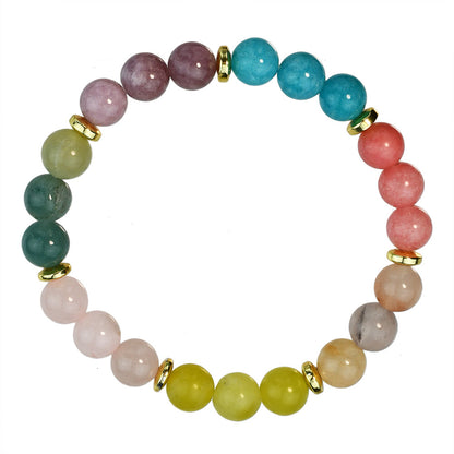 Mixed Color Natural Stone Boho Handmade Bracelets