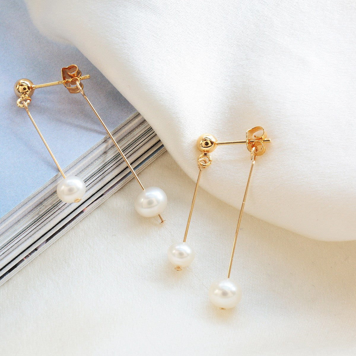 Women's Fresh Water Pearl Elegant Ear Light Luxury Tassel Earrings