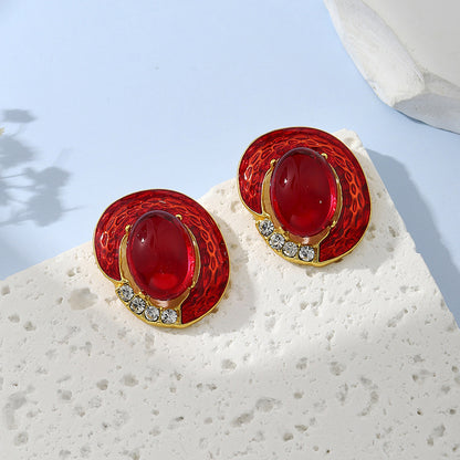 Women's Palace Style Niche High-grade Vintage Ornament Earrings