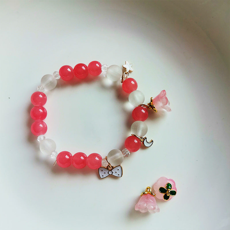 Children's Cartoon Beaded Cute Sweet Princess Style Bracelets