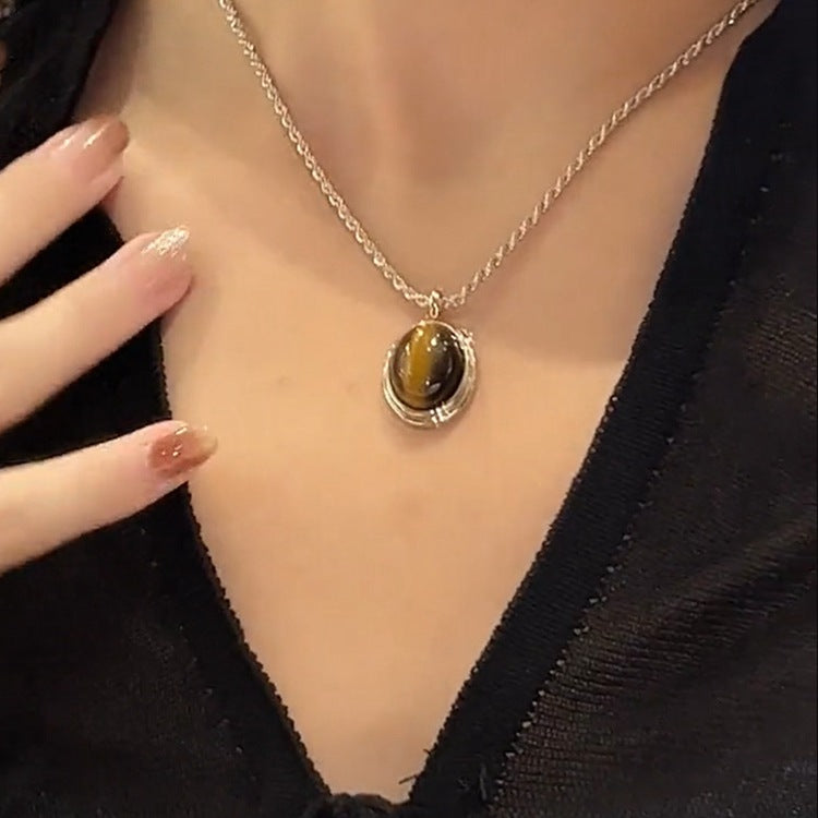 Tiger Eye Light Luxury Minority Design Necklaces