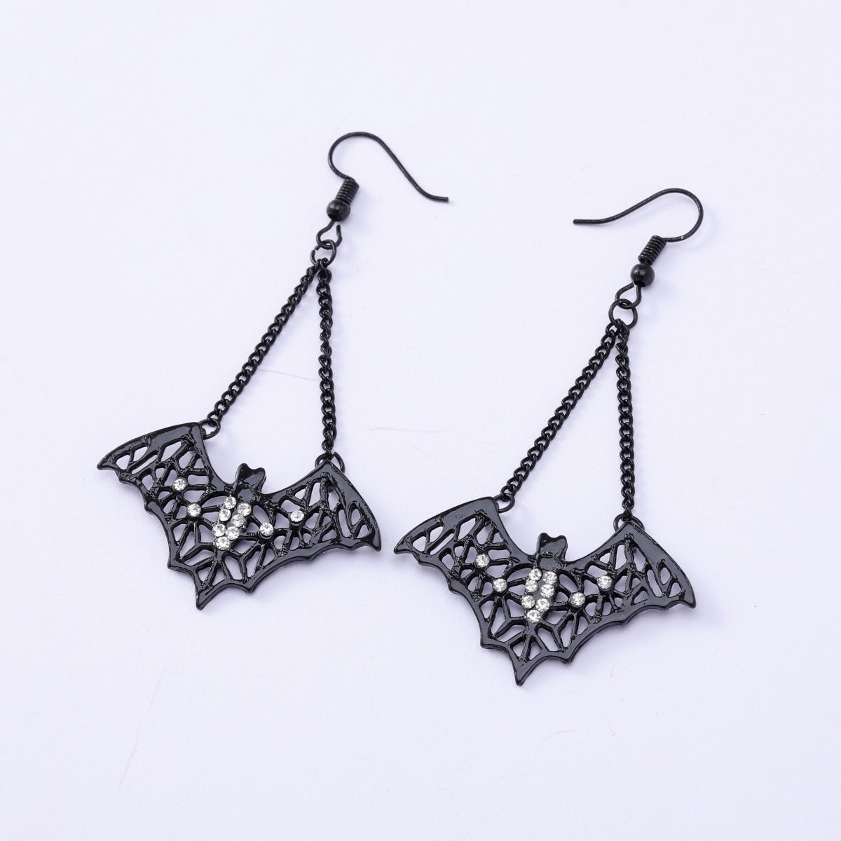 Exaggerated Personalized Halloween Dark Gothic Black Earrings