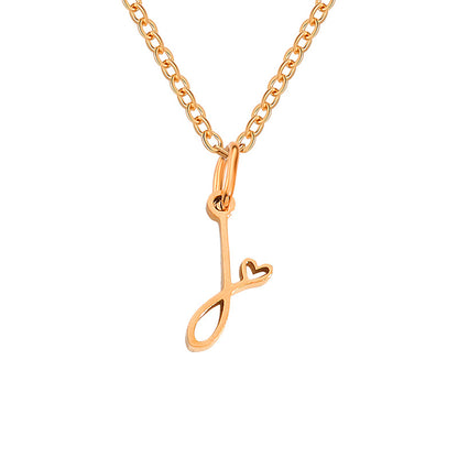 Letter Female Personalized Minority Clavicle Chain Necklaces