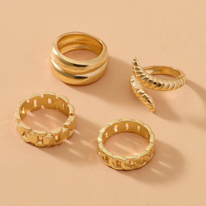 Women's Simple Personality Snake Retro Fashion Knuckle Rings