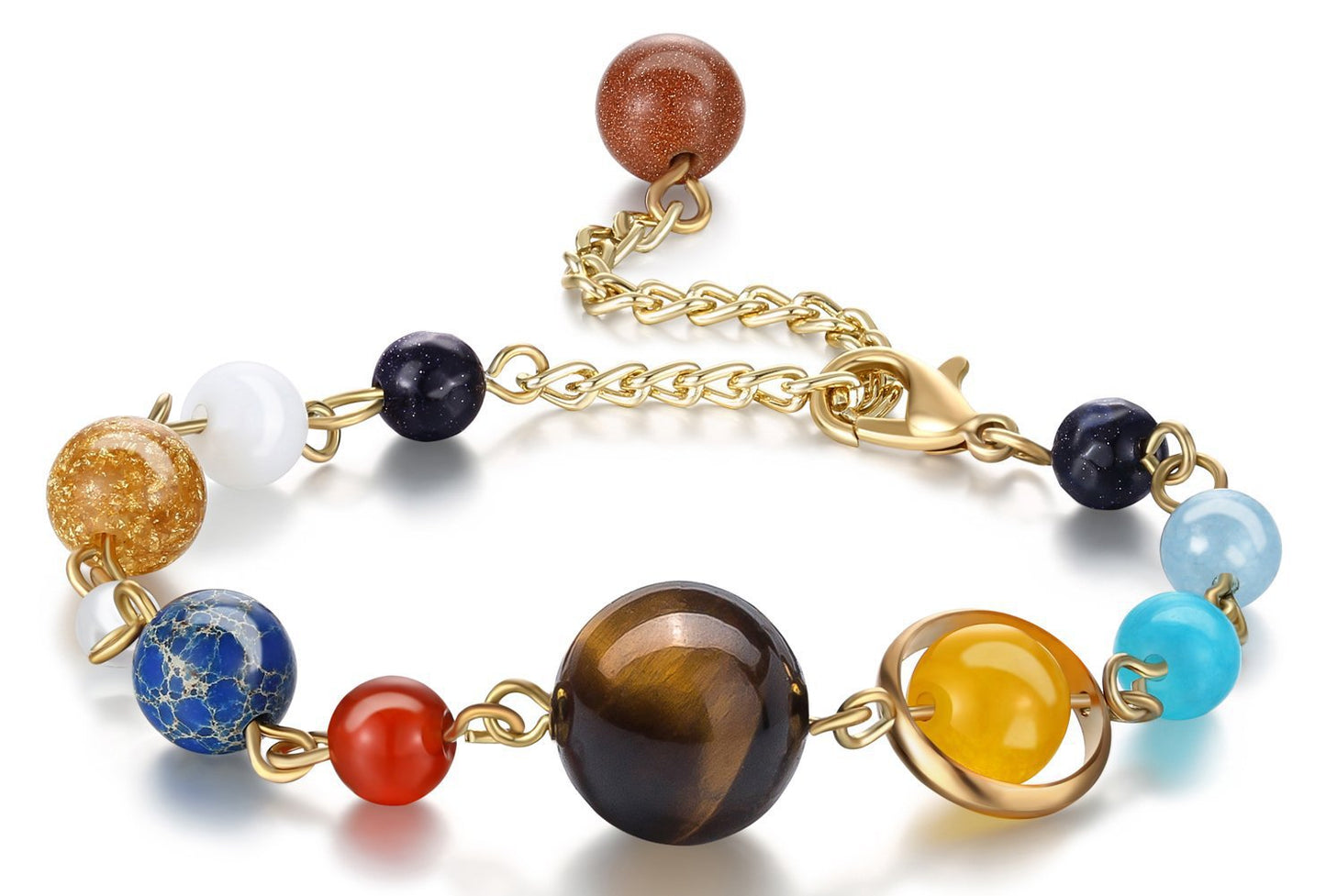 Ornament Eight Planets Volcanic Rock Natural Bracelets