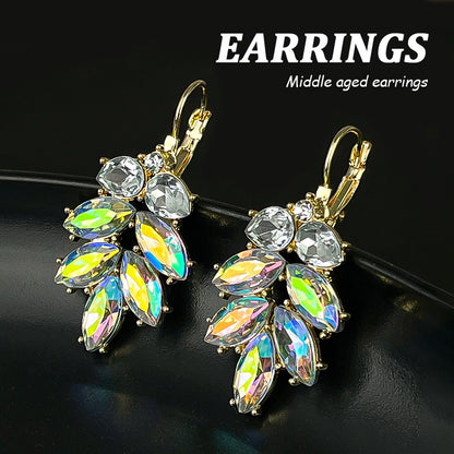 Design Elegant Flower Light Luxury High Earrings