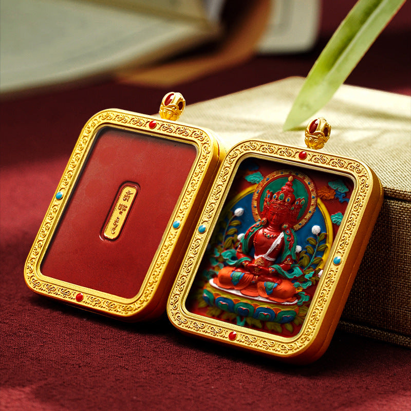 Painted Square Plate Wipe Handmade Brass Pendants