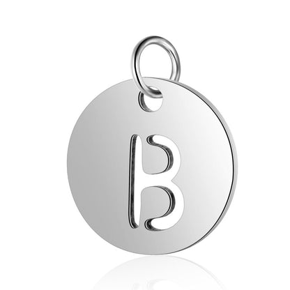 Titanium Steel English Letter Tag Full Set Of Letters Pendants