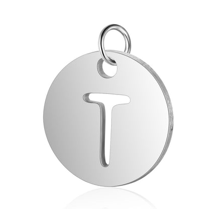 Titanium Steel English Letter Tag Full Set Of Letters Pendants