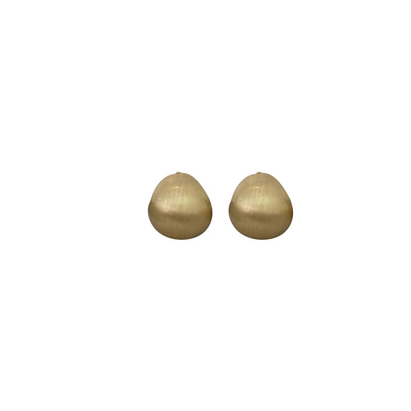 Women's Metal Ball Elegant Simple Wild Niche Earrings