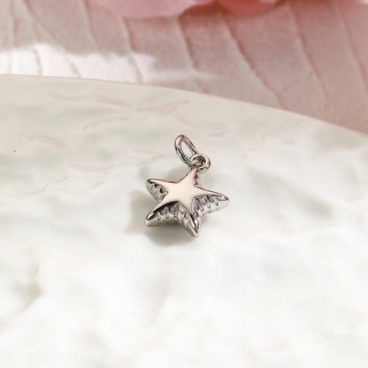 Glossy Heart Star Moon Handmade Jewelry Pendants