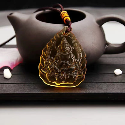 God Of Wealth Binding Avalokitesvara Buddha Pendants