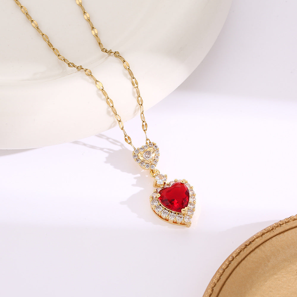 Safety Lock Calabash Pendent Graceful Advanced Necklaces