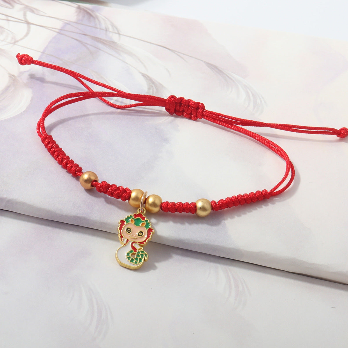 Year Of Snake Woven Love Holding Rabbit Spirit Bracelets