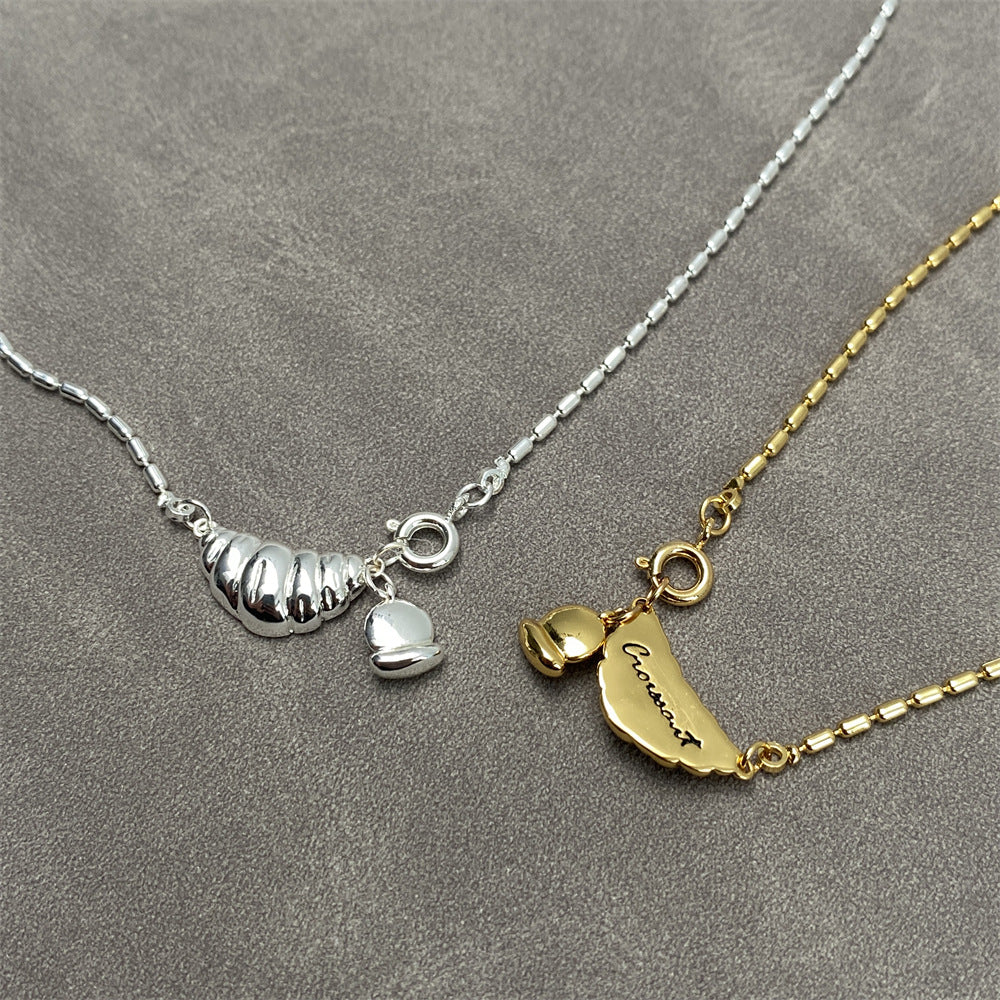 Women's Kosong Croissant For Design Light Luxury Necklaces